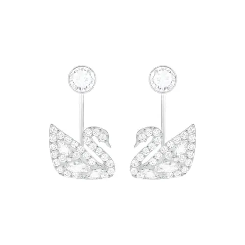 Swarovski Earrings Women's White Gold-Plated Color