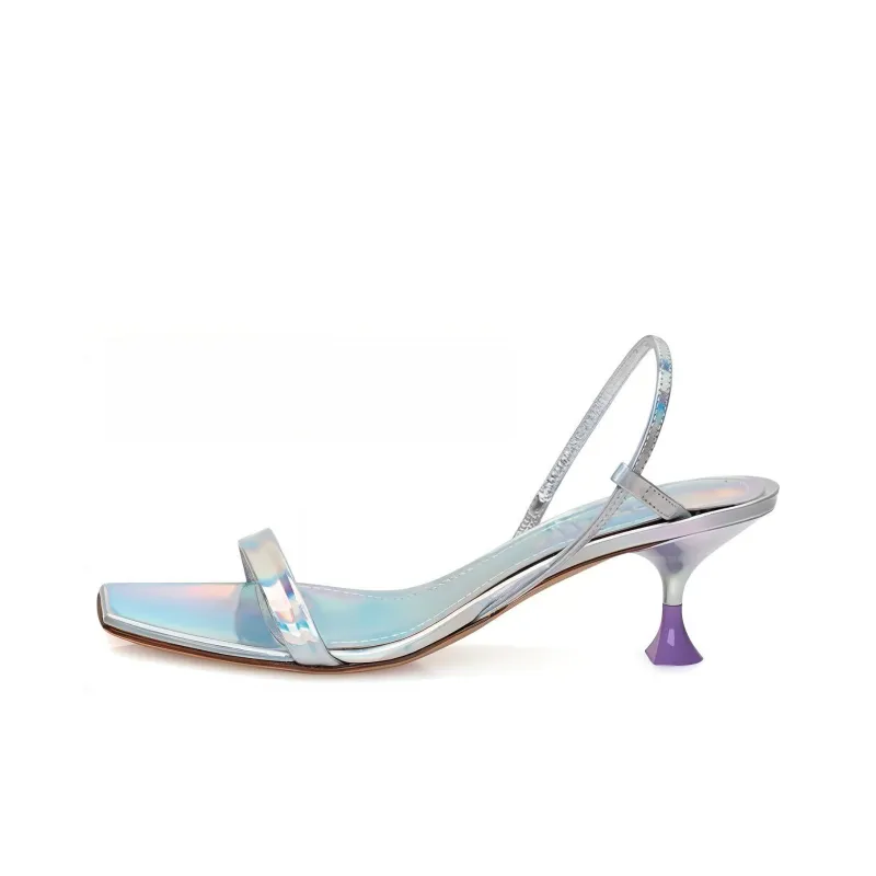 3JUIN Capri Strap Sandals 6cm Women's Blue Purple-0