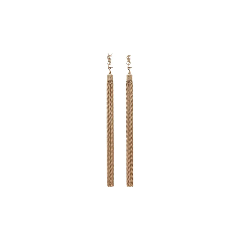 SAINT LAURENT Loulou Tassel Earrings-0