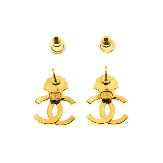 CHANEL Earrings Women's Gold-1