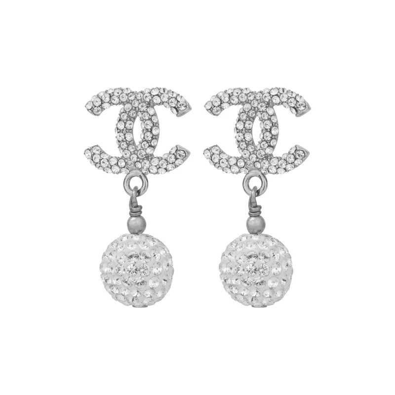 CHANEL 22c Early Spring Earrings Women's Silver-3