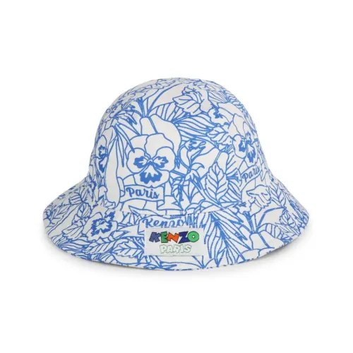 KENZO Logo-appliqué Cotton Bucket Hat