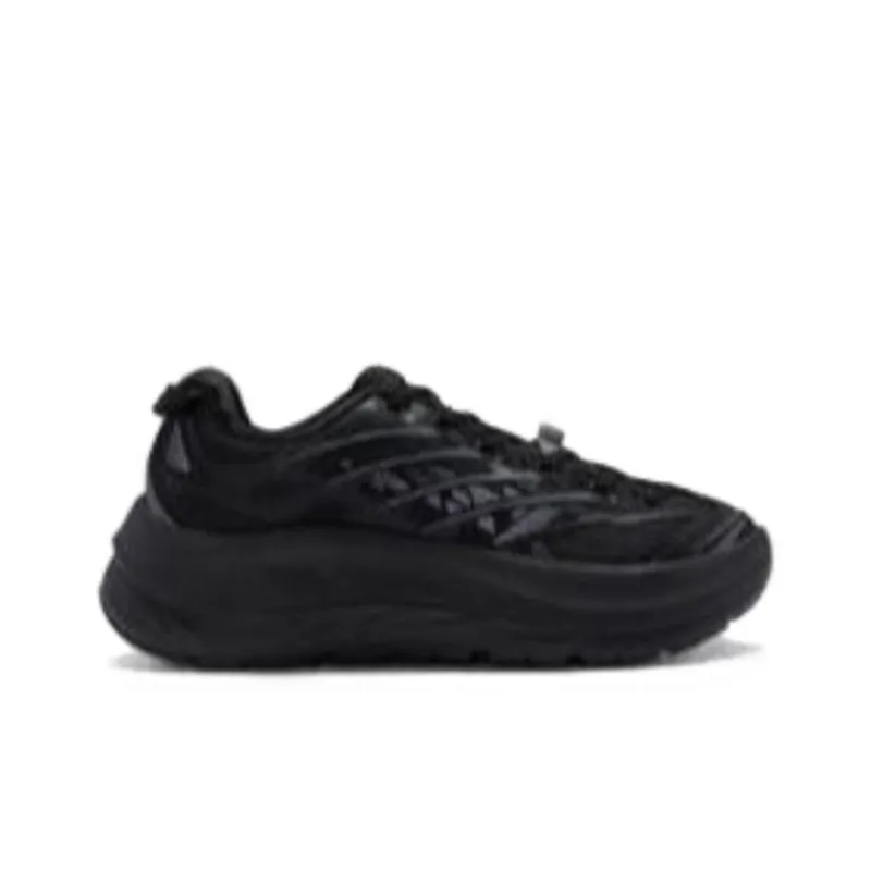 XTEP Shock Absorbing, Non Slip, Wear Resistant, Breathable And Lightweight Low Top Running Shoes Men's Black-1