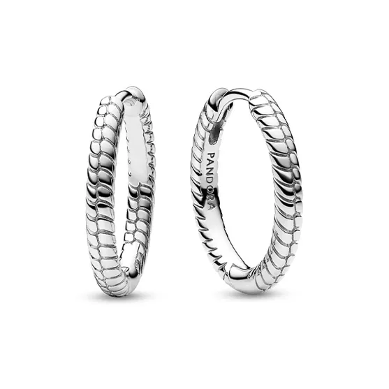 Pandora 925 Sterling Silver Earrings Women's Silver-0