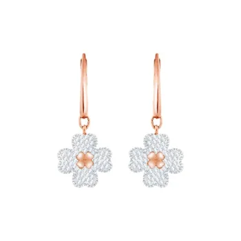 Swarovski Crystal Earrings Women's Rose Gold