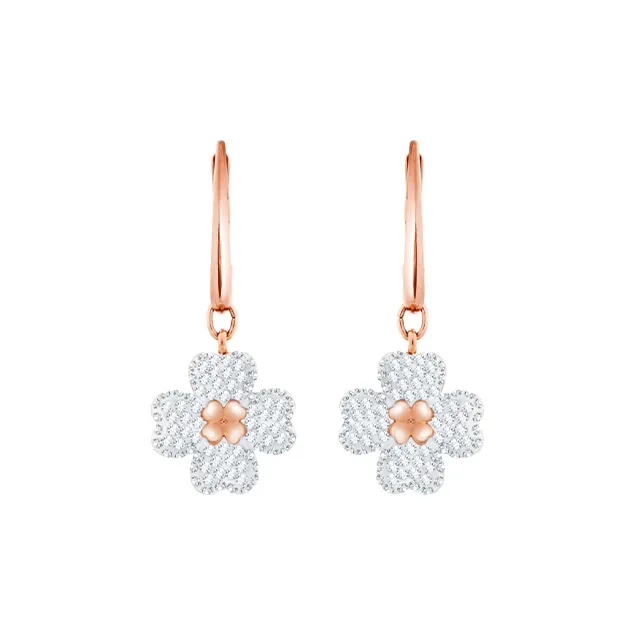 Swarovski Crystal Earrings Women's Rose Gold-0