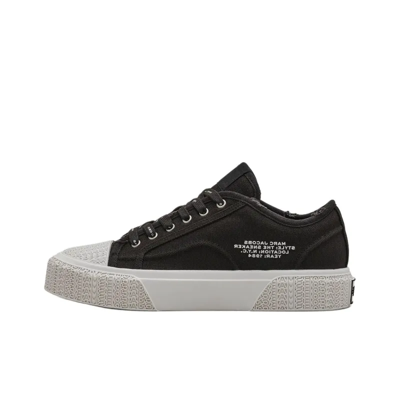 MARC JACOBS Distressed Canvas Sneakers-0