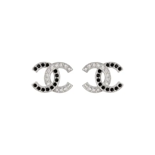 CHANEL Earrings Women's Silver