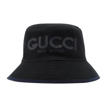 GUCCI Canvas, Cotton Bucket Hats Men's Black
