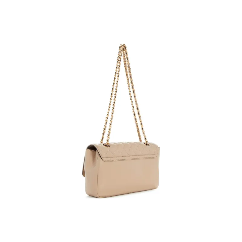 GUESS Artificial Leather Handbag Shoulder Bag Crossbody Bag Women's Taupe-1