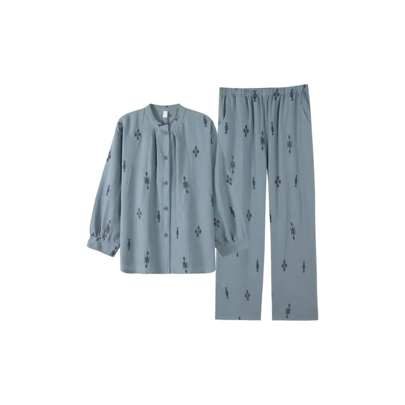 ZumashL Pajama Set Women's Blue-0