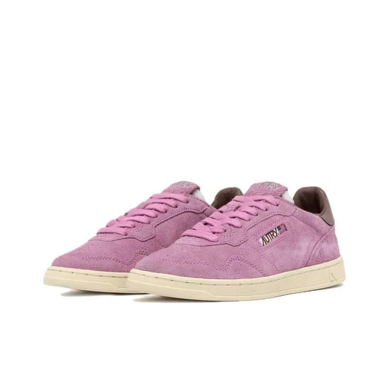 AUTRY New Flat Low Suede 'Fuchsia And Slate' Women's-1