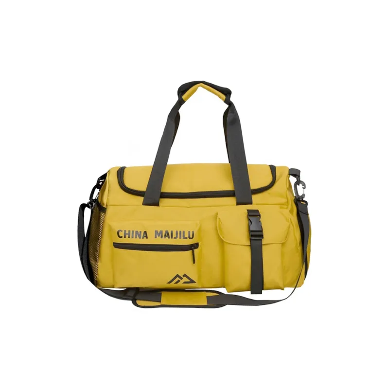 SWIMADE Nylon Travel Bag, Gym Bag, Luggage Bag, Handbag Regular Unisex Black/Gray/Yellow/Orange-8