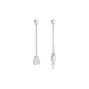 HERMES Earrings Women's White