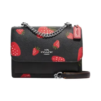 COACH Klare Leather Trunk Bag Shoulder Bag Crossbody Bag Mini Women's Black