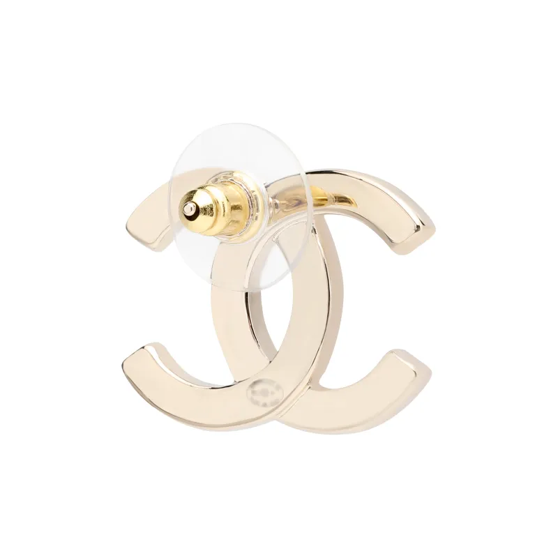 CHANEL Cc Logo Earrings-2