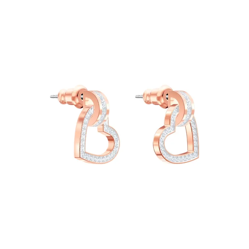 Swarovski Lovely Crystal Earrings Women's Rose Gold-2