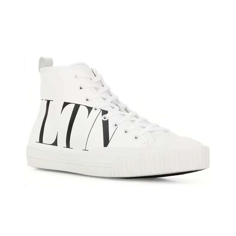 Valentino Open Sneaker High 'Logo Print - White'-2