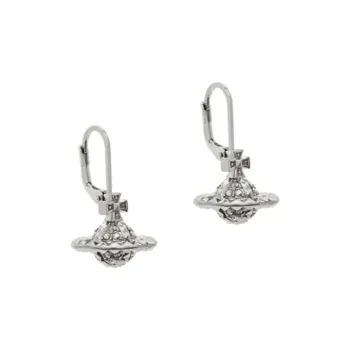 Vivienne Westwood Rhodium Plated Brass Earrings Women's Silver