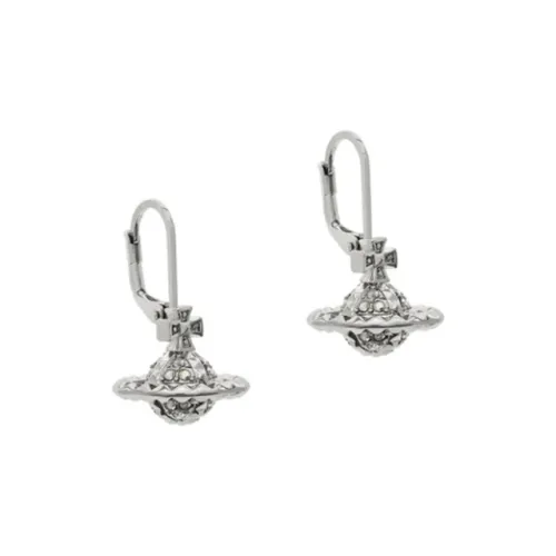 Vivienne Westwood Rhodium Plated Brass Earrings Women's Silver