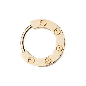 CARTIER LOVE Series 18K Yellow Gold Earrings Unisex Gold