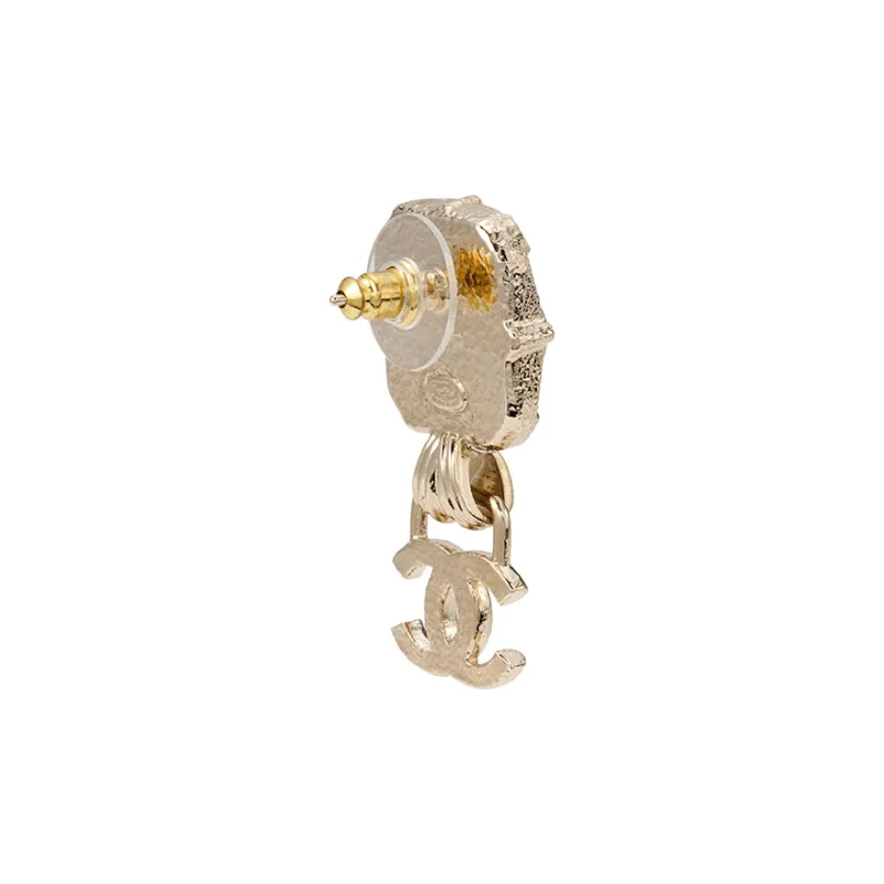 CHANEL Earrings Women's Gold-2