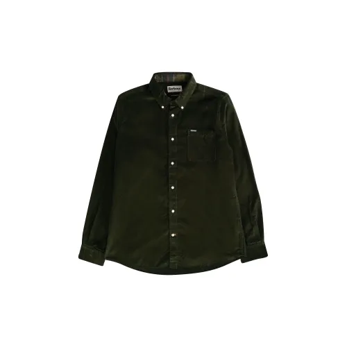 BARBOUR Shirts Men Forest Green