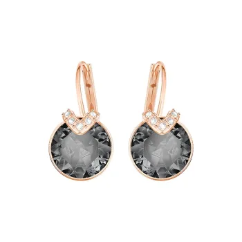 Swarovski Crystal Earrings Women's Gray