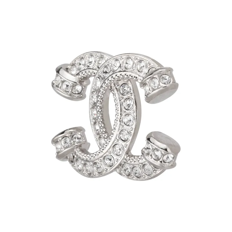 CHANEL Metal Earrings Women's Silver-2