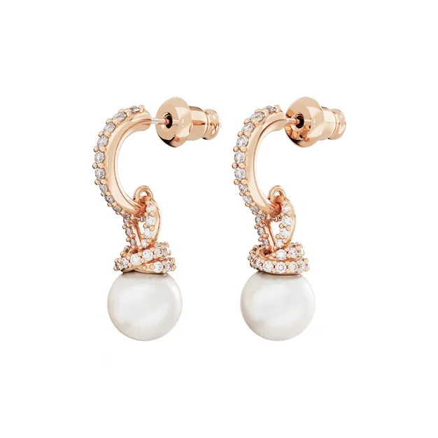 Swarovski Rose Gold-Tone Plated Earrings Women's Rose Gold-2