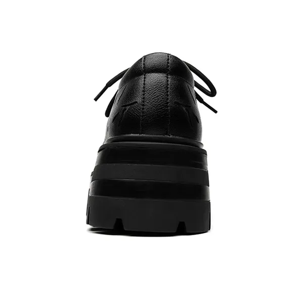 Lady's House Dress Shoes Men Low Top Black-3