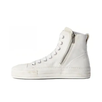 Ann Demeulemeester High Top Skateboard Shoes Men's White
