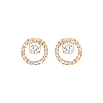 Swarovski Gold Plated Earrings Women's Rose Gold