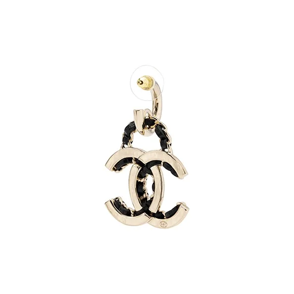 CHANEL Earrings Women's Gold-2