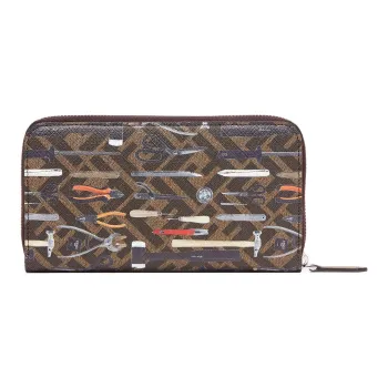 FENDI Canvas Wallet Men's Brown