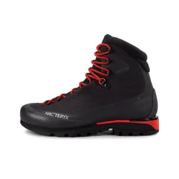 Arcteryx Acrux LT GTX Anti Slip Wear Resistant High Top Trekking Shoes Unisex Black Red