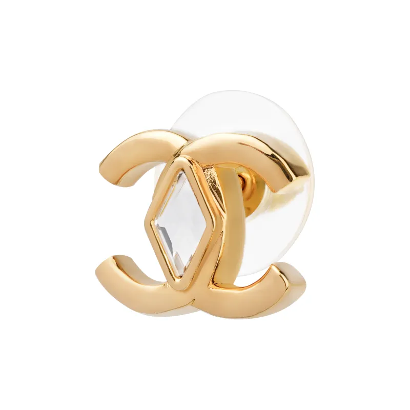 CHANEL Metal Earrings Women's Gold-1