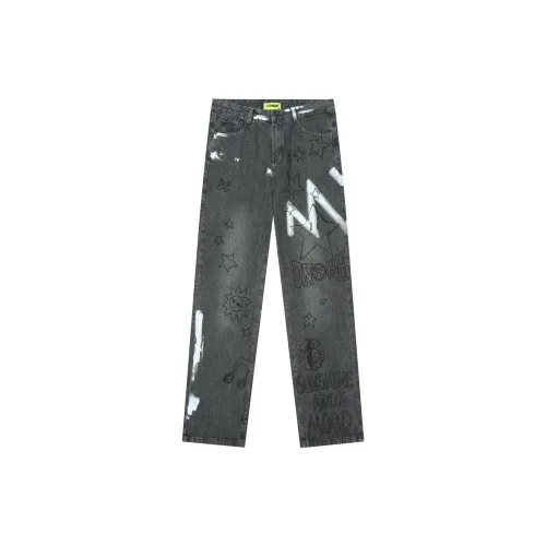 DNBH Hand-drawn Doodle Series Jeans Unisex