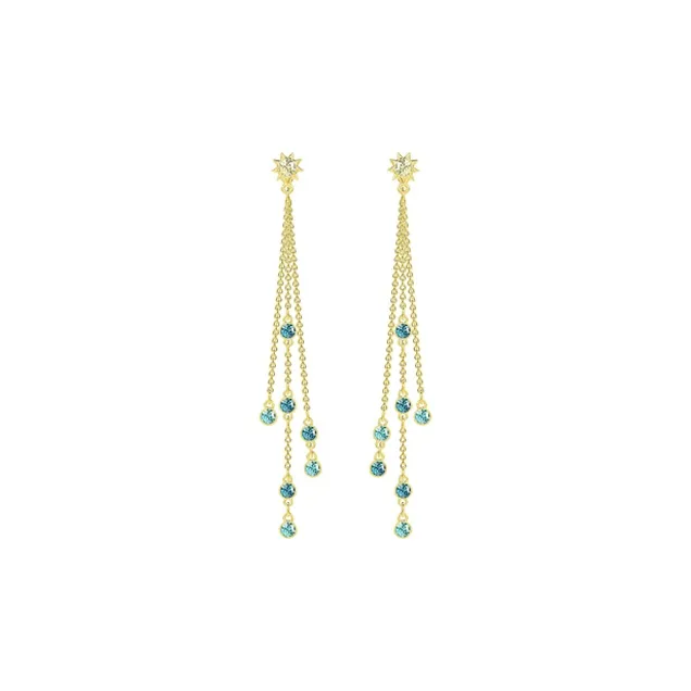 Swarovski Last Summer Earrings Women's Gold Plated-0