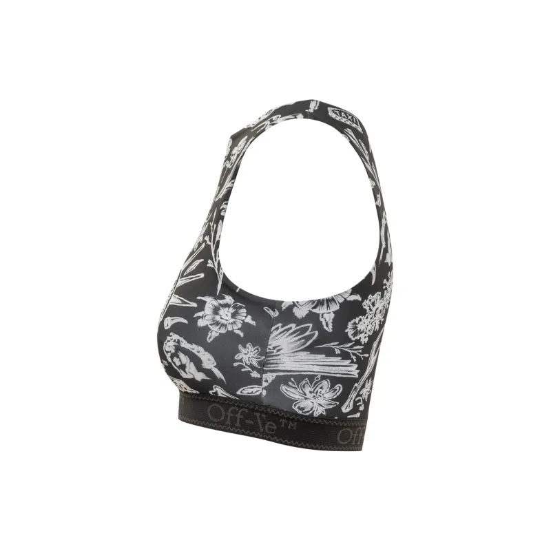 OFF WHITE Floral Printed Sleeveless Top-2