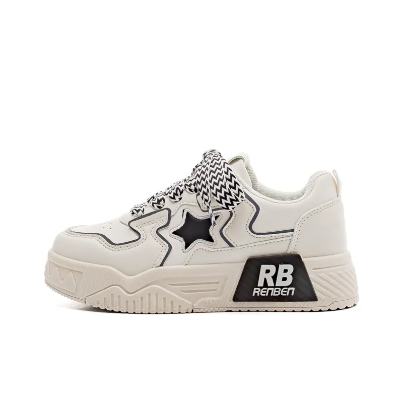 RENBEN Cushioned Wear-Resistant Slip-Resistant Low-Top Skateboard Shoes Unisex-0