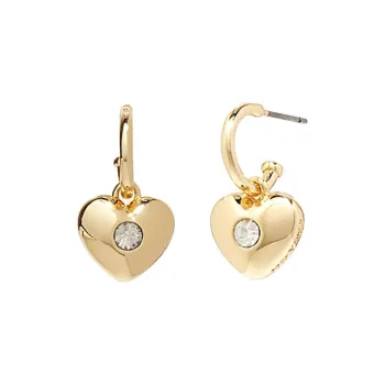 COACH Hoop Earrings Women's Gold