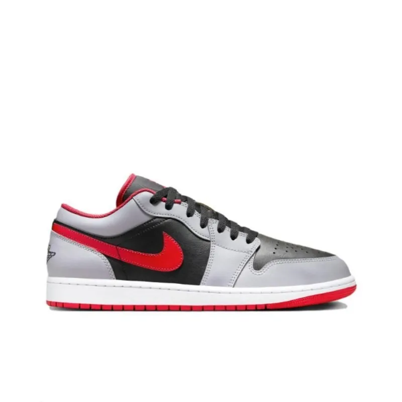 Jordan 1 Low Black Light Smoke Grey Gym Red-1