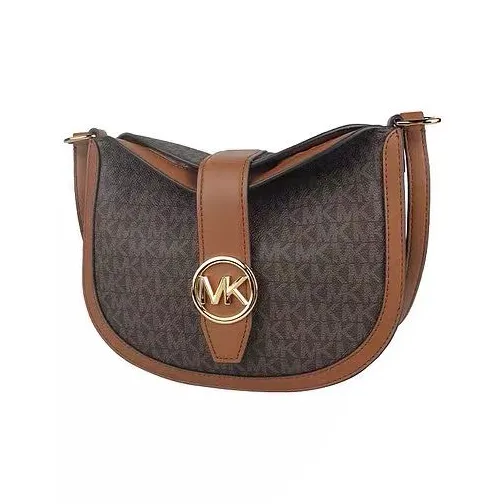 MICHAEL KORS Gabby Canvas Hobo Bag Shoulder Bag Crossbody Bag Small Size Women's Brown-3