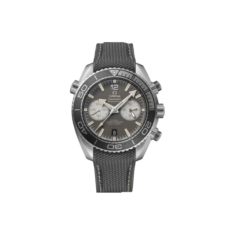 OMEGA Automatic Mechanical Movement Men's Watches Watch 45.5mm Gray Dial Stainless Steel Watch Case Rubber Strap-0