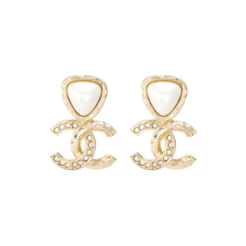 CHANEL Earrings Women's Gold