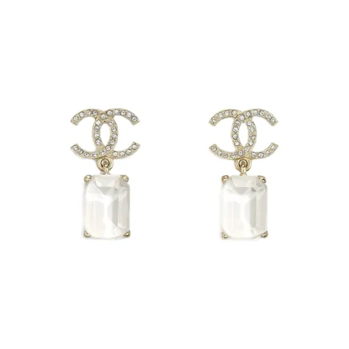 CHANEL Earrings Women's White