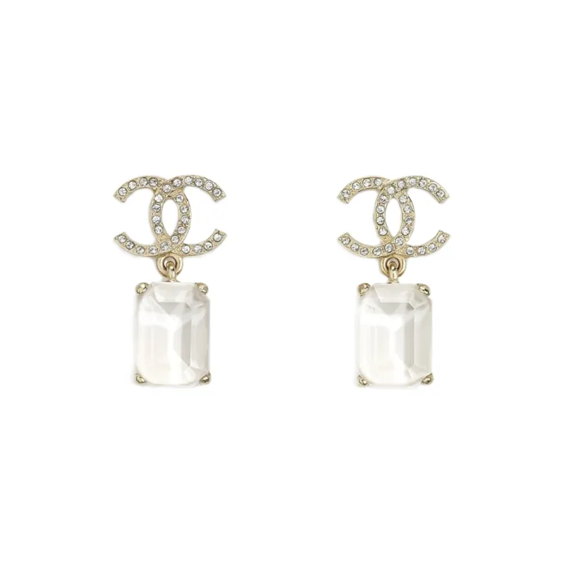 CHANEL Earrings Women's White-0