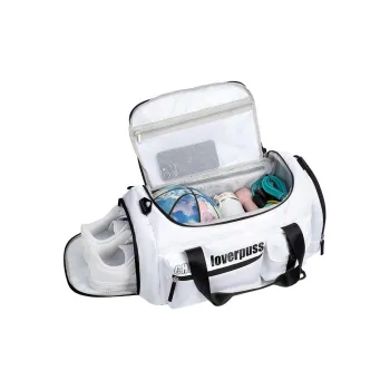 LOVERPUSS Polyester Health Bag Large Size Unisex Black White