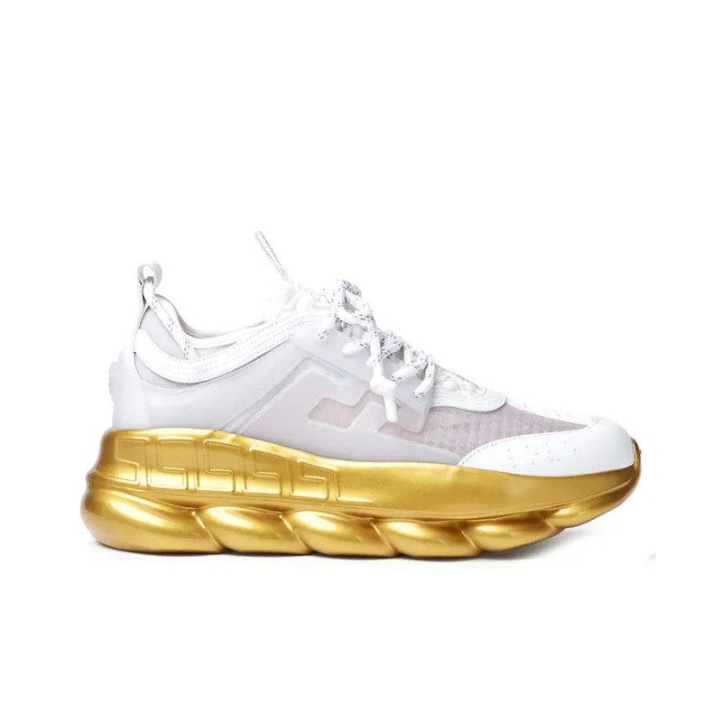 VERSACE Chain Reaction White Gold Sole-2